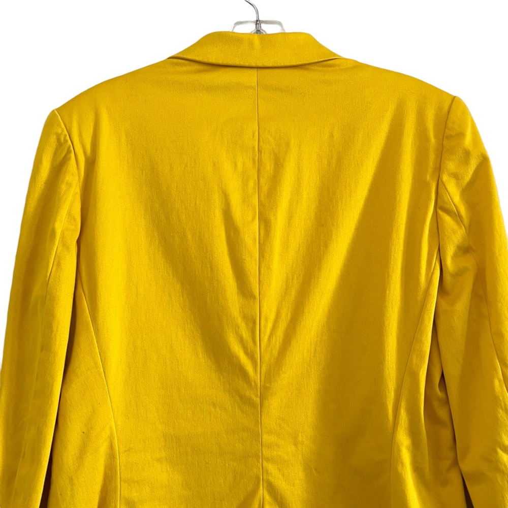 Vintage RALPH Ralph Lauren mustard yellow blazer jacket w/gold buttons SZ 10 - Picture 10 of 17